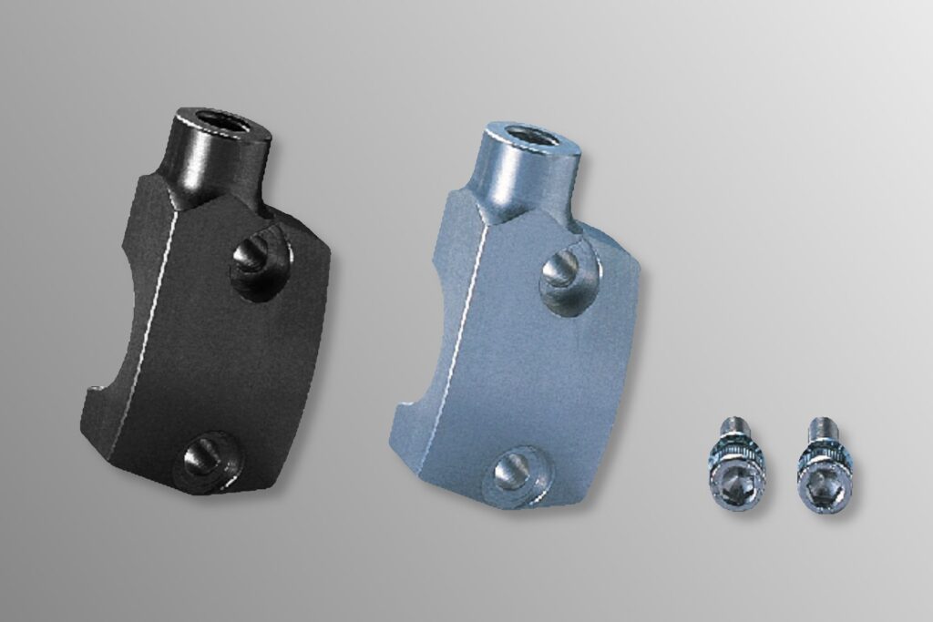 ミラーホルダー_ブレーキ側_白_黒_Mirror_Holder_Brake_White_Black